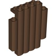 Lego palisáda 2x6x6, hnědá (4105291, 4160995)